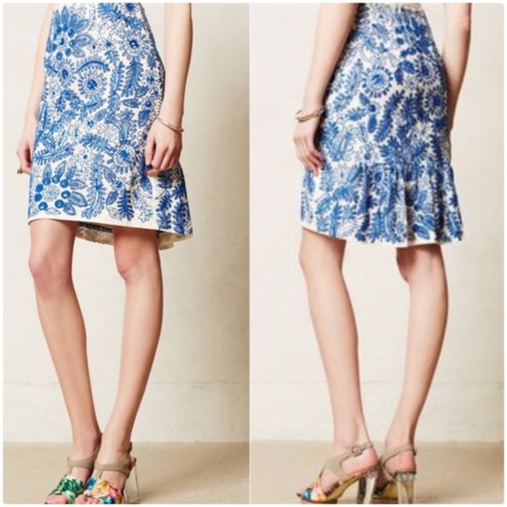 Anthropologie Bleuet Skirt
